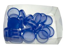 ATOMA - extension pour reliure - bleu transparent (pack de 24)