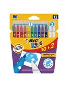 BIC Kids Magic - 10+2 Feutres de coloriage à pointe fine
