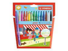 STABILO power - feutre - couleurs assorties (pack de 15)