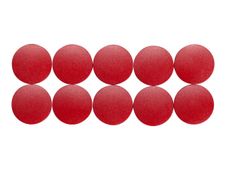MAULsolid aimant - 2.4 x 0.8 cm - rouge (pack de 10)