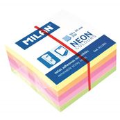 Milan minicubo notas adhesivas removibles colores neon 50x50mm