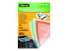 Fellowes Superclear PVC - 100 unités - couverture à reliure PVC