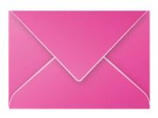 Pollen mini - enveloppe - 75 x 100 mm - côté ouvert - Fuchsia - pack de 20