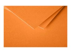 Pollen - enveloppe - 125 x 138 mm - côté ouvert - capucine - pack de 20