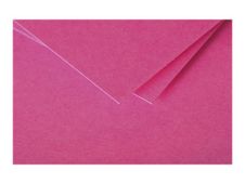 Pollen - enveloppe - 125 x 138 mm - côté ouvert - rose intense - pack de 20