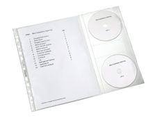 Leitz - pochette perforée - pour A4 - capacité : 40 feuilles - clair (pack de 5)