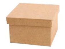 Graine Creative - boîte-cadeau inachevée - carré - carton