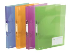 Rexel ICE - classeur à anneaux - pour A4 - capacité : 200 feuilles - bleu, orange, rose, citron vert (pack de 10)