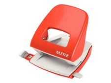Leitz 5008 - Perforateur 2 trous - 30 feuilles - métal - rouge clair