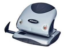 Rexel P225 - perforateur - 25 feuilles - 2 trous - métal - noir / argent