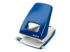 Leitz 5138 - perforateur - 40 feuilles - 2 trous - métal - bleu