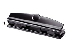 Esselte Q10 - perforateur - 10 feuilles - 4 trous - métal - noir