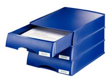 Leitz Plus - corbeille à courrier - pour A4 - bleu