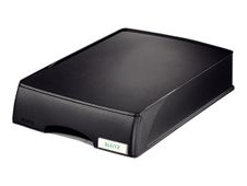 Leitz Plus - corbeille à courrier - pour A4 - noir