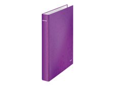 Leitz WOW - classeur à anneaux - pour A4 Maxi - capacité : 250 feuilles - violet métallique