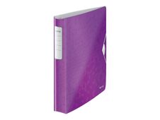 Leitz Active WOW SoftClick - classeur à anneaux - pour A4 - capacité : 280 feuilles - violet métallique