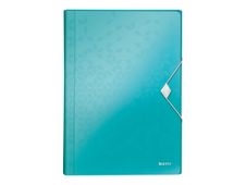 Leitz WOW - valisette - 6 positions - pour A4 - à onglets - turquoise métallisée