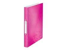 Leitz WOW - classeur à anneaux - pour A4 - capacité : 190 feuilles - rose métallisé