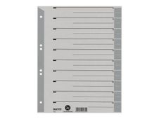 Leitz - intercalaire - pour A4 - à onglets - gris