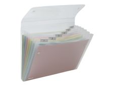 Rexel ICE - trieur à soufflet - capacité : 120 feuilles - à onglets - clair