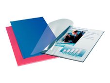 Leitz ImpressBIND - Chemises pour thermoreliure souples - 3,5 mm - dos et verso bleu