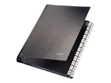 Leitz - classeur - 24 (12 x 2) positions - pour A4 - à onglets - noir