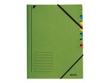Leitz - intercalaire - 7 positions - pour A4 - vert