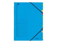 Leitz - intercalaire - 12 positions - pour A4 - bleu