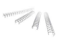 GBC- 100 anneaux de reliure en métal - 5 mm - jusqu'à 35 feuilles - argent