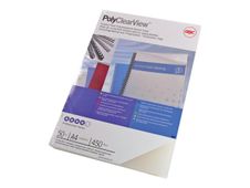 GBC PolyClearView - 100 couvertures à reliure A4 (216 x 303 mm) - 350 microns