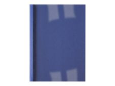 GBC LinenWeave - 100 couvertures à reliure thermique - tranche 1,5 mm - bleu