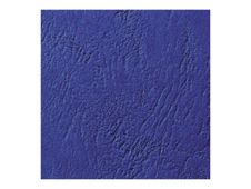 GBC LeatherGrain - 100 couvertures à reliure A4 - 250 microns - bleu