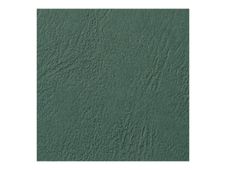 GBC LeatherGrain - 100 couvertures à reliure A4 - 250 microns - vert foncé