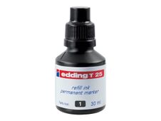 edding T 25 - Tinta - permanente - negro - 30 ml