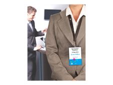 Avery - Larges pochettes badges avec tour de cou - 10 badges souples - A6