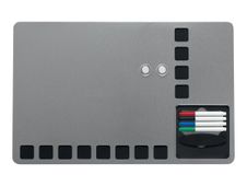 Nobo Quartet tableau combiné - 610 x 390 mm - noir, argent