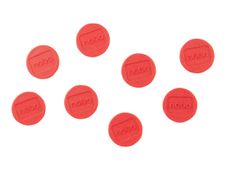Nobo aimant - 2 cm de diamètre - rouge (pack de 8)