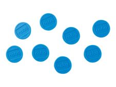 Nobo aimant - 2 cm de diamètre - bleu (pack de 8)