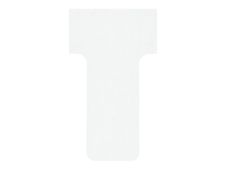 Nobo fiche en T - 1.65 x 4.9 cm - blanc (pack de 100)