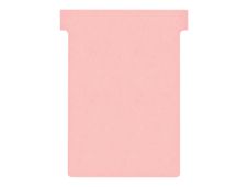 Nobo fiche en T - 8 x 12 cm - rose (pack de 100)