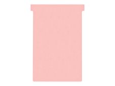 Nobo fiche en T - 11.2 x 18 cm - rose (pack de 100)