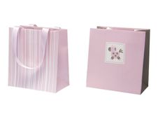 Clairefontaine Baby Rose - sac cadeau - 17 cm x 7.5 cm x 15 cm - disponible en différents thèmes/designs - rose