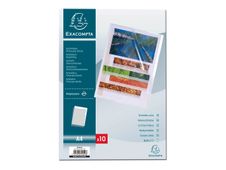 Exacompta - 10 Pochettes coin - A4 - cristal - 12/100