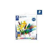 STAEDTLER 8500 - Ensemble de peinture - 24 parties - peinture acrylique - 24 couleurs - couleurs brillantes assorties - 12 ml