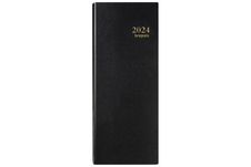 Agenda long Lima Saturnus - 1 jour par page - 12,8 x 33 cm - noir - Brepols