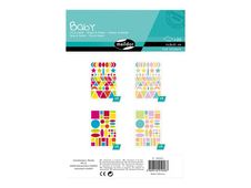 Maildor Baby - adhésif décoratif - géométrique - 20 feuilles - pastel, couleur vive (pack de 940)
