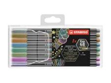STABILO Pen 68 metallic - Pack de 8 crayon-feutre - coloris assortis