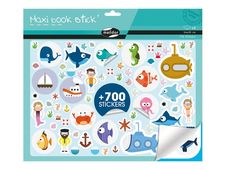 Maildor Maxi Book Stick' - adhésif décoratif - mer - 8 feuilles (pack de 776)