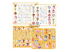 Maildor Maxi Book Stick' - adhésif décoratif - dressed up animals - 8 feuilles (pack de 746)