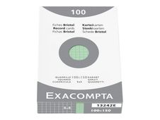 Exacompta - fiches Bristol (pack de 100)